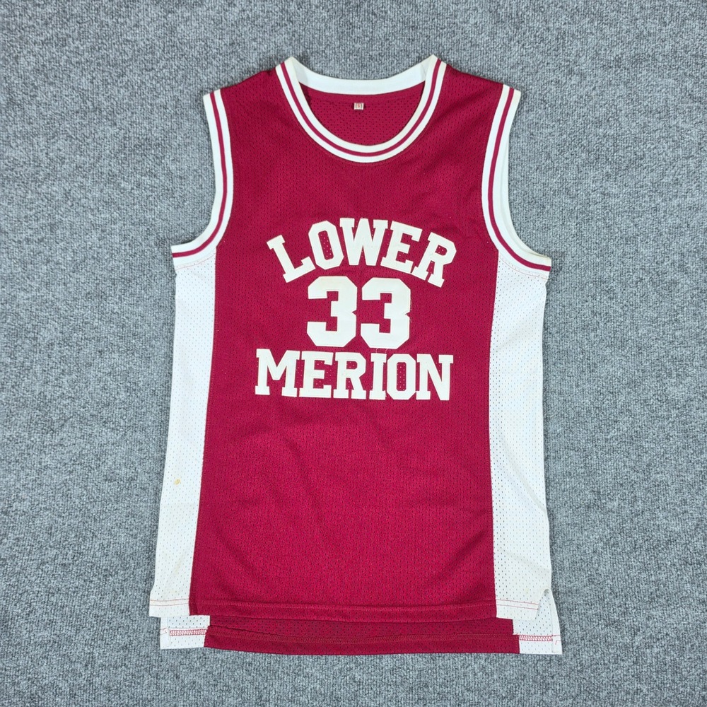 Kobe Bryant Lower Merion High School 33 Basketball Jersey Maroon White Mens S